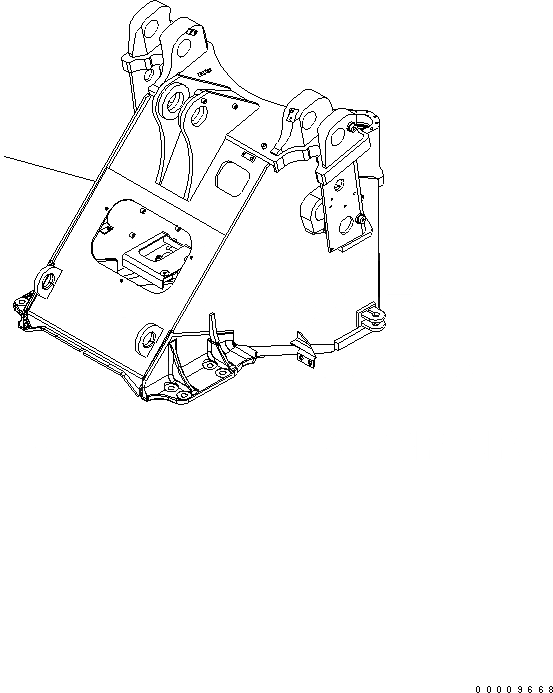 Схема запчастей Komatsu WA380-5-TN - ПЕРЕДН. РАМА (ДЛЯ ТУННЕЛЬН. СПЕЦ-Я.) ОСНОВНАЯ РАМА И ЕЕ ЧАСТИ