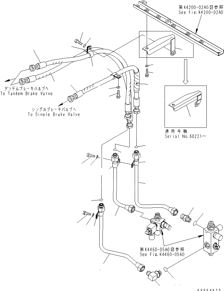 Схема запчастей Komatsu WA380-5-TN - УПРАВЛ-Е ТОРМОЗОМ (ACCUMLATOR ТОРМОЗНАЯ ГИДРОЛИНИЯ) КАБИНА ОПЕРАТОРА И СИСТЕМА УПРАВЛЕНИЯ