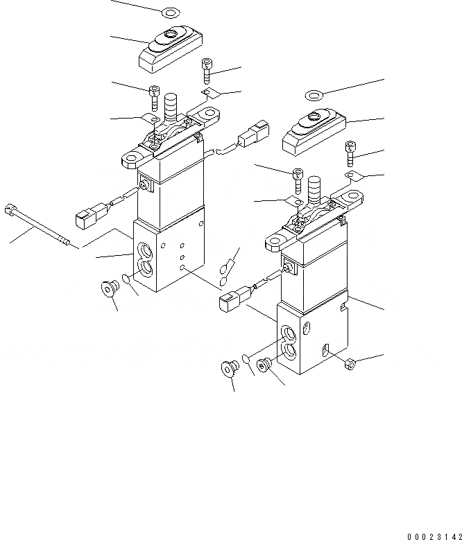 Схема запчастей Komatsu WA380-5-TN - КЛАПАН PPC(ДЛЯ ПОГРУЗ. METER) (ДЛЯ MONO И TWO РЫЧАГИ) (ДЛЯ 3-Х СЕКЦИОНН. КЛАПАН) ОСНОВН. КОМПОНЕНТЫ И РЕМКОМПЛЕКТЫ