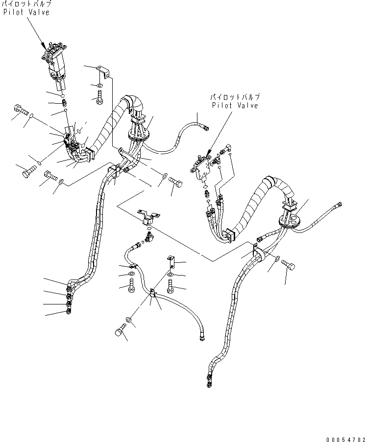 Схема запчастей Komatsu WA380-6 - УПРАВЛЕНИЕ ПОГРУЗКОЙ (PPC ШЛАНГИ) (/) (ДЛЯ 3-Х СЕКЦИОНН. КОНТРОЛЬН. КЛАПАН)(№-) КАБИНА ОПЕРАТОРА И СИСТЕМА УПРАВЛЕНИЯ