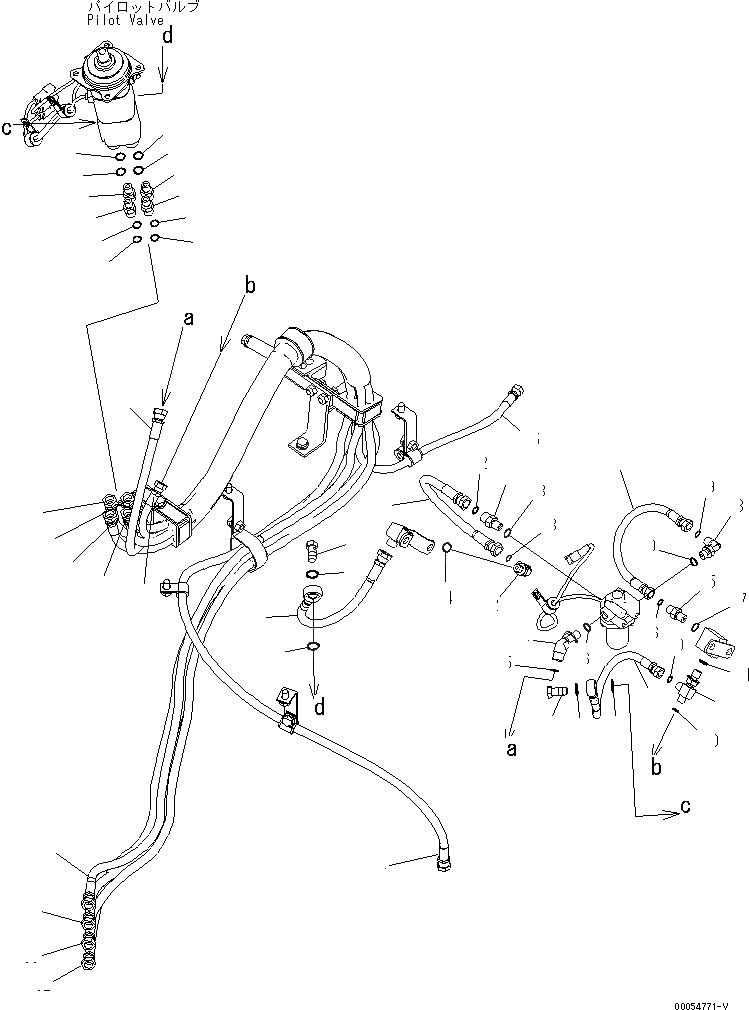 Схема запчастей Komatsu WA380-6 - УПРАВЛЕНИЕ ПОГРУЗКОЙ (PPC ШЛАНГИ) (/) (ДЛЯ MULTI FUNCTION MONO РЫЧАГ)(№-) КАБИНА ОПЕРАТОРА И СИСТЕМА УПРАВЛЕНИЯ