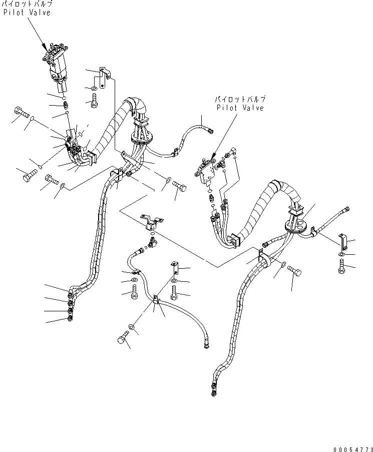 Схема запчастей Komatsu WA380-6 - УПРАВЛЕНИЕ ПОГРУЗКОЙ (PPC ШЛАНГИ) (/) (ДЛЯ 3-Х СЕКЦИОНН. КОНТРОЛЬН. КЛАПАН И ДЖОЙСТИК РУЛЕВ. УПРАВЛЕНИЕ)(№-) КАБИНА ОПЕРАТОРА И СИСТЕМА УПРАВЛЕНИЯ