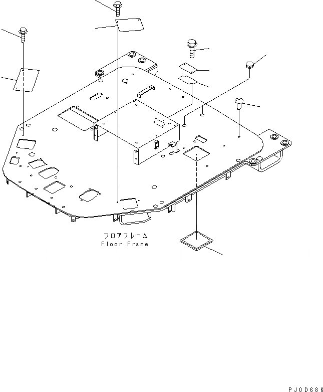 Схема запчастей Komatsu WA380-3 - ПОЛ (КОНДИЦ. И БЕЗ ОБОГРЕВА) (ДЛЯ -КЛАПАН) (АВТОПЕРЕКЛЮЧЕНИЕ КОНТРОЛЛЕР)(№-) КАБИНА ОПЕРАТОРА И СИСТЕМА УПРАВЛЕНИЯ