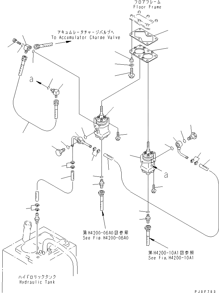 Схема запчастей Komatsu WA380-3 - ПОЛ (ЛИНИЯ КЛАПАНА PPC) (С 3-Х СЕКЦ. КОНТР. КЛАПАНОМ)(№-) КАБИНА ОПЕРАТОРА И СИСТЕМА УПРАВЛЕНИЯ