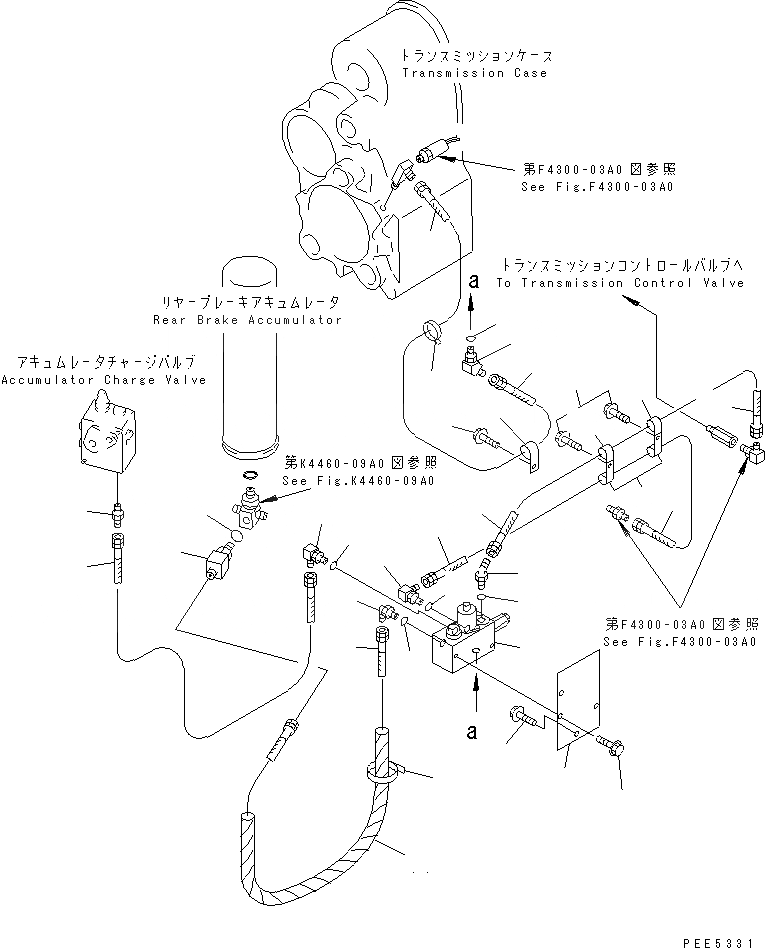 Схема запчастей Komatsu WA380-3 - УПРАВЛ-Е ТОРМОЗОМ (ЛИНИЯ ВЫКЛЮЧЕНИЯ СТОЯНОЧНОГО ТОРМОЗА) КАБИНА ОПЕРАТОРА И СИСТЕМА УПРАВЛЕНИЯ