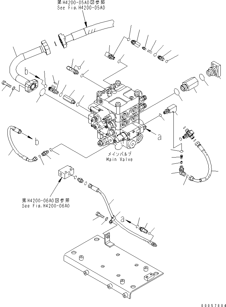 Схема запчастей Komatsu WA380-6 - ОСНОВН. КЛАПАН (ПАТРУБОК) (ДЛЯ 2-Х СЕКЦИОНН. УПРАВЛЯЮЩ. КЛАПАН) (ECSS LESS)(№-) ГИДРАВЛИКА