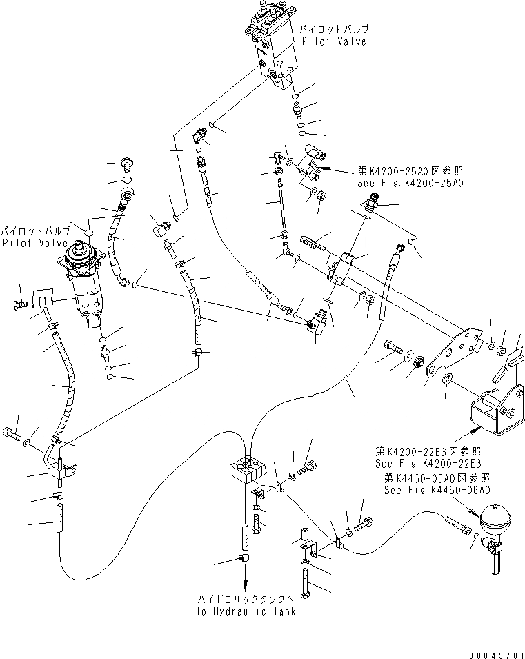 Схема запчастей Komatsu WA380-5 - ОСНОВН. КОНСТРУКЦИЯ (УПРАВЛЕНИЕ ПОГРУЗКОЙ) (КЛАПАН ОСТАНОВКИ) (ДЛЯ MULTI FUNCTION MONO РЫЧАГ И 3-Х СЕКЦИОНН. КЛАПАН) КАБИНА ОПЕРАТОРА И СИСТЕМА УПРАВЛЕНИЯ