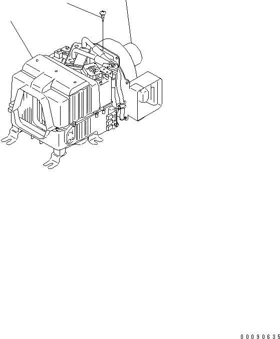 Схема запчастей Komatsu WA380-5 - БЛОК КОНДИЦИОНЕРА (ВНУТР. ЧАСТИ) (ДЛЯ АВТОМАТИЧ. КОНДИЦ. ВОЗДУХА) КАБИНА ОПЕРАТОРА И СИСТЕМА УПРАВЛЕНИЯ