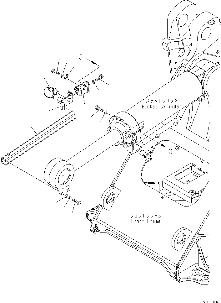 Схема запчастей Komatsu WA380-5 - ПОЗИЦИОНЕР КОВША(ДЛЯ НАВЕСН. ОБОРУД.) КАБИНА ОПЕРАТОРА И СИСТЕМА УПРАВЛЕНИЯ