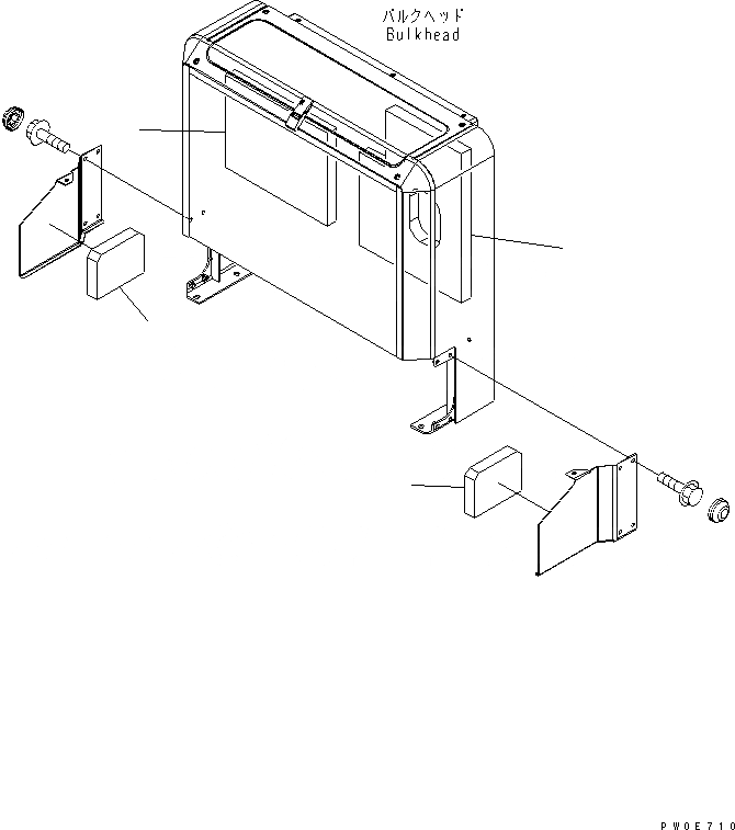 Схема запчастей Komatsu WA380-5 - БЛОКИР. ШАНГА И КРЫШКА(ОТСЕК ДВИГАТЕЛЯЩИТКИ) (NOISE SUPPRESIION СПЕЦ-Я.) ОСНОВНАЯ РАМА И ЕЕ ЧАСТИ