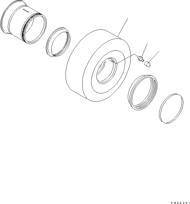 Схема запчастей Komatsu WA380-5 - ШИНЫ (.--PR-L¤ С ТРУБКА ШИНЫ) ПОДВЕСКА И КОЛЕСА