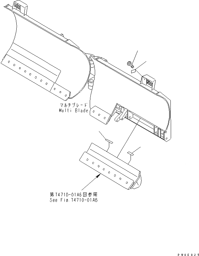 Схема запчастей Komatsu WA380-5 - ОТВАЛ (MULTI ОТВАЛ) (ТАБЛИЧКИ) (С SHOCK CANCEL ОТВАЛ) РАБОЧЕЕ ОБОРУДОВАНИЕ