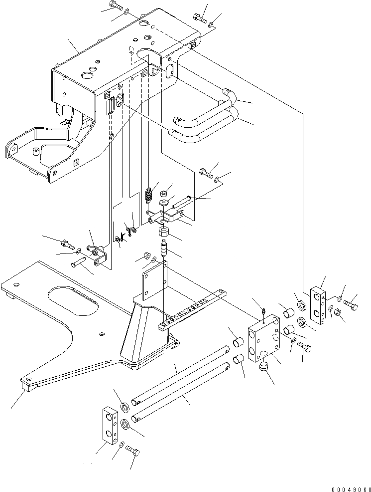 Схема запчастей Komatsu WA380-6 - СИДЕНЬЕ ОПЕРАТОРА (КОНСОЛЬ) (GRAMMER) (ДЛЯ ДЖОЙСТИК РУЛЕВ. УПРАВЛЕНИЕ) (/)(№-) КАБИНА ОПЕРАТОРА И СИСТЕМА УПРАВЛЕНИЯ