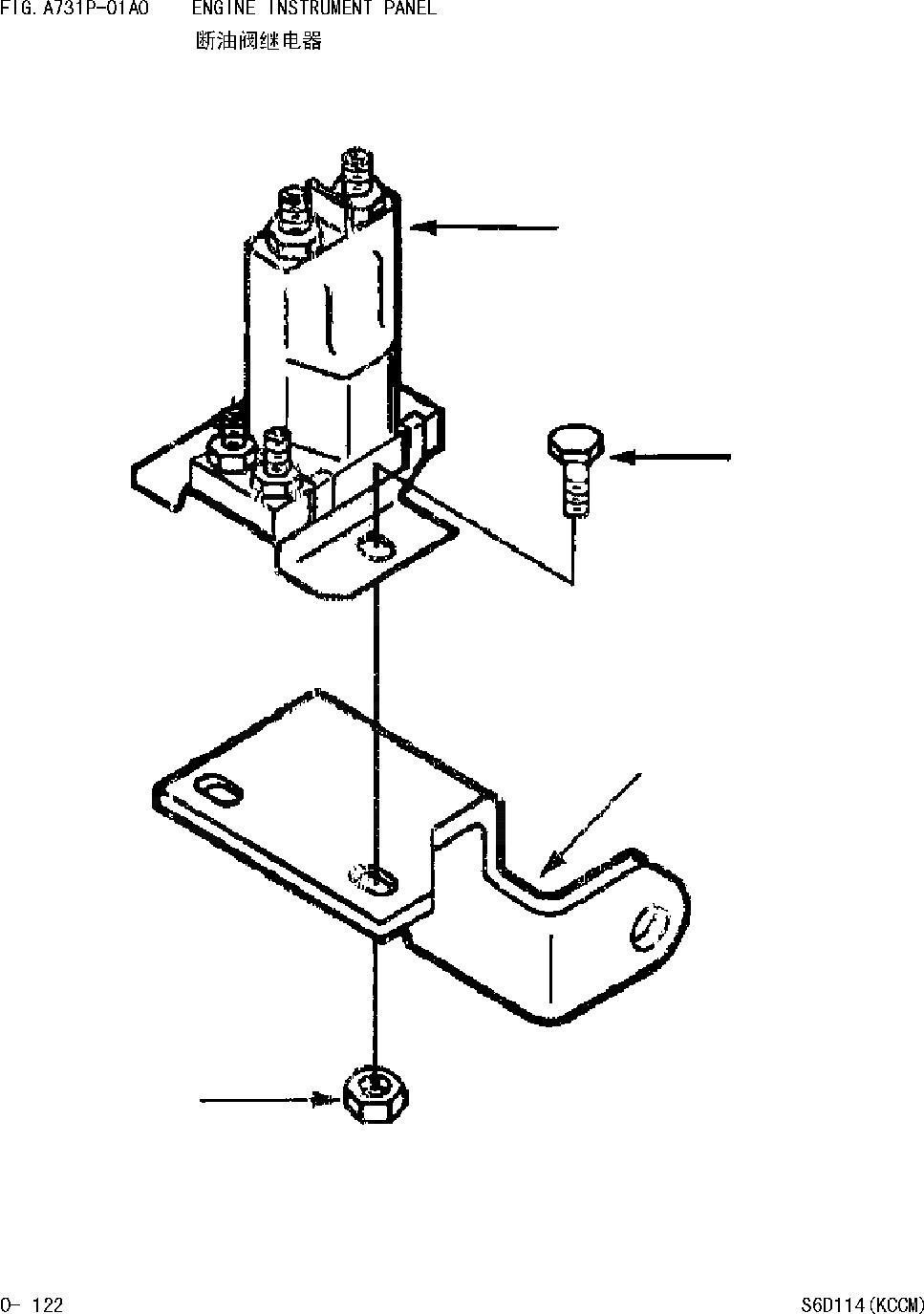 Схема запчастей Komatsu WA380-DZ-3 - ДВИГАТЕЛЬ ПАНЕЛЬ ПРИБОРОВ [ДВИГАТЕЛЬ SD(KCCM) SERIAL NO. И UP]