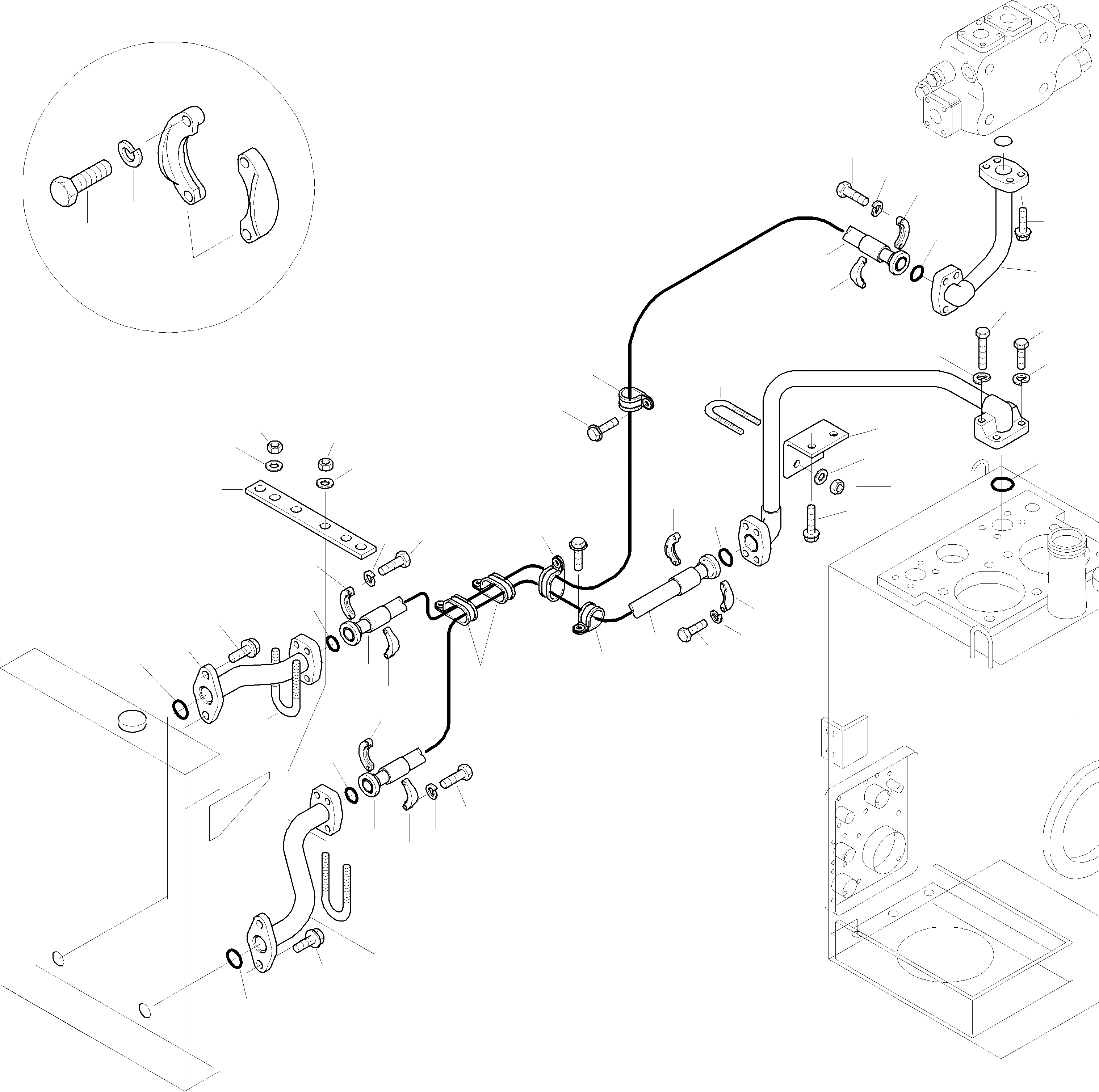 Схема запчастей Komatsu WA380-3 - ГИДРАВЛ МАСЛ. ОХЛАЖД-Е СИСТЕМА ОХЛАЖДЕНИЯ