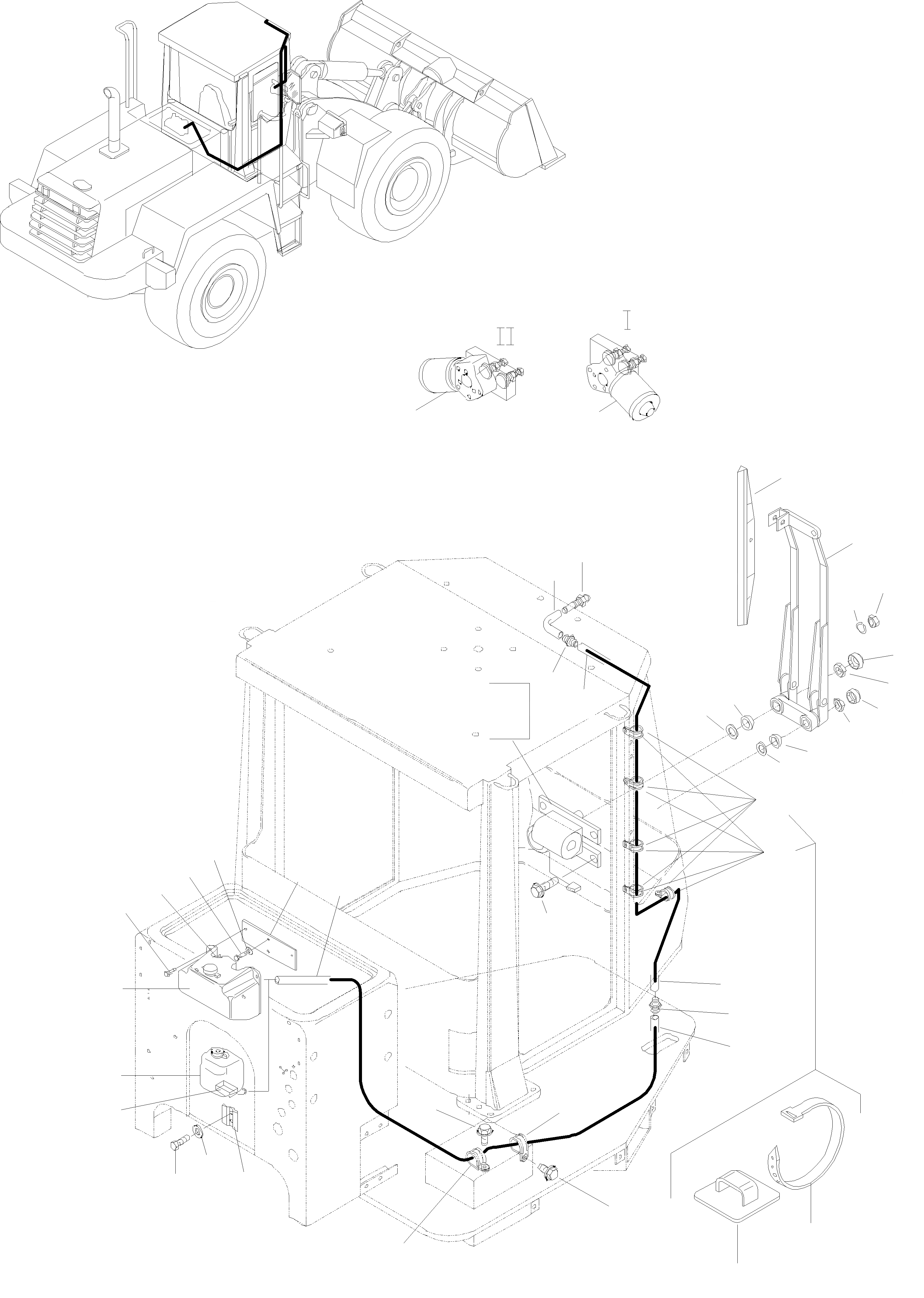 Схема запчастей Komatsu WA380-3 - WINDЗАЩИТН.-ДВОРНИКИ - ОМЫВАТЕЛЬ СИСТЕМА, ПЕРЕДН. ЭЛЕКТРИЧ. СИСТЕМА