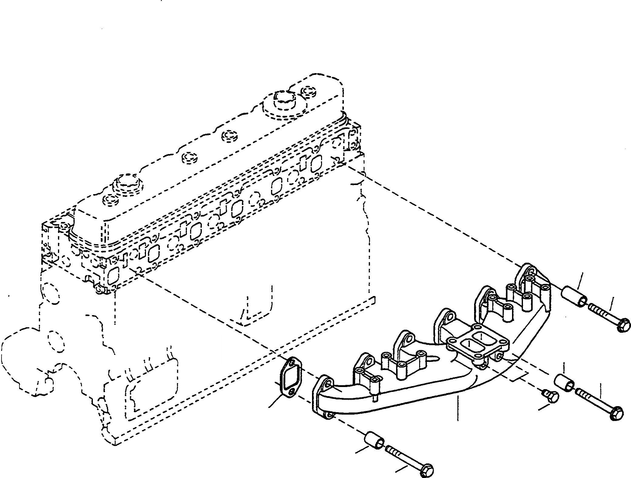 Схема запчастей Komatsu WA380-3 - ВЫПУСКН. СИСТЕМА ДВИГАТЕЛЬ, КРЕПЛЕНИЕ ДВИГАТЕЛЯ