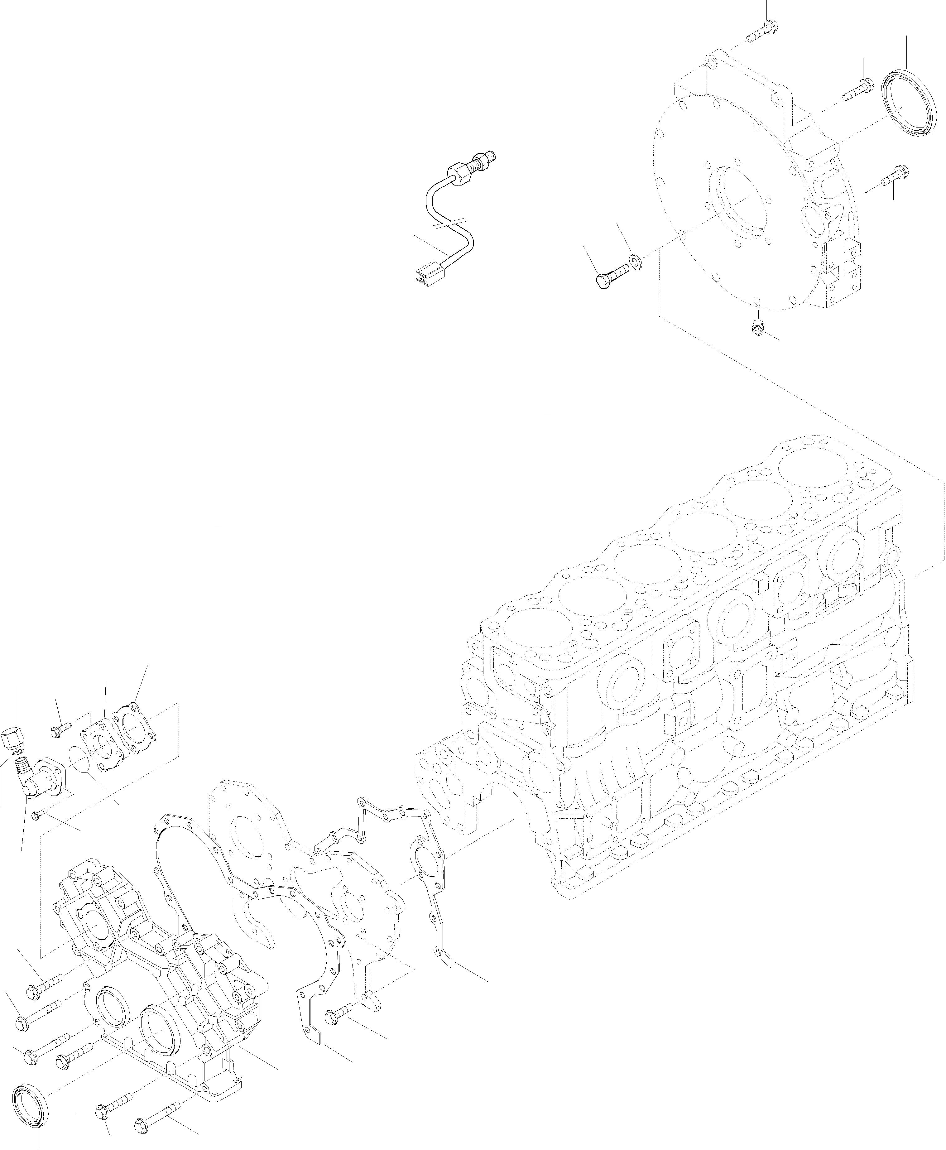 Схема запчастей Komatsu WA380-3 - TIMING КОРПУС ШЕСТЕРЕНН. ПЕРЕДАЧИ И КАРТЕР МАХОВИКА ДВИГАТЕЛЬ, КРЕПЛЕНИЕ ДВИГАТЕЛЯ
