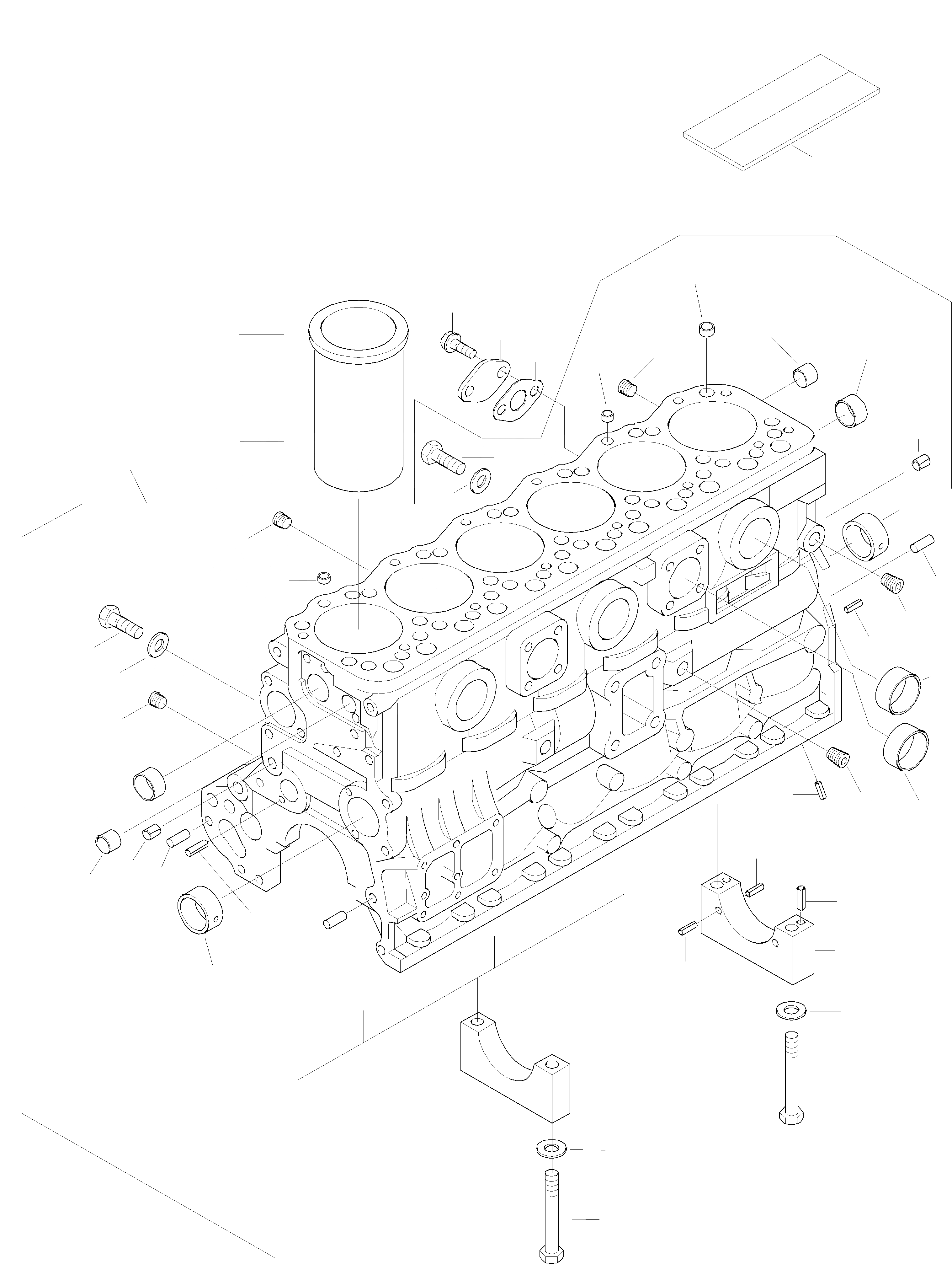 Схема запчастей Komatsu WA380-3 - БЛОК ЦИЛИНДРОВ И ATTACHING ЧАСТИ ДВИГАТЕЛЬ, КРЕПЛЕНИЕ ДВИГАТЕЛЯ