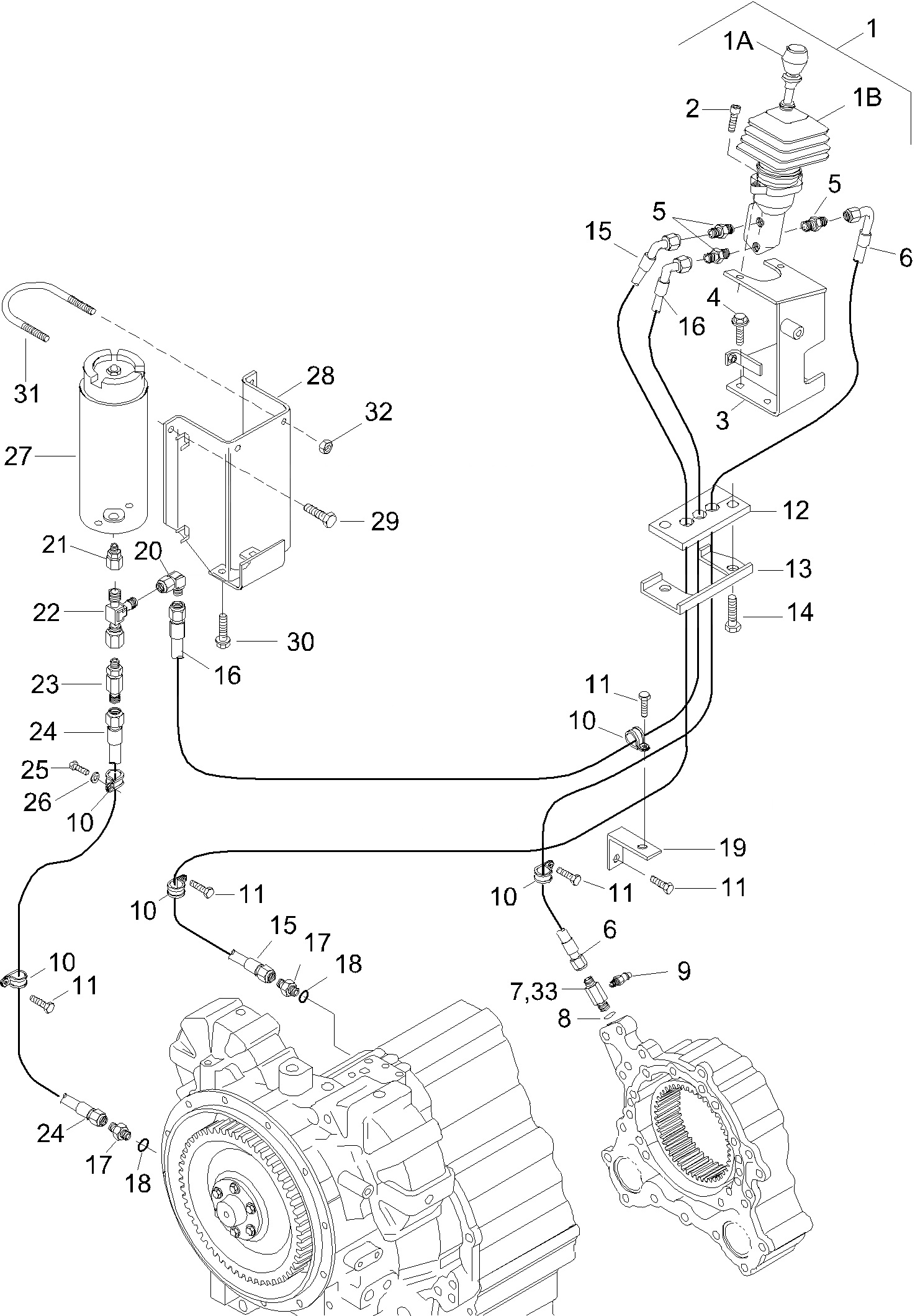 Схема запчастей Komatsu WA380-3 - HAND ТОРМОЗ. И OPERATING ASSEMBLY 9 ТОРМОЗ. СИСТЕМА