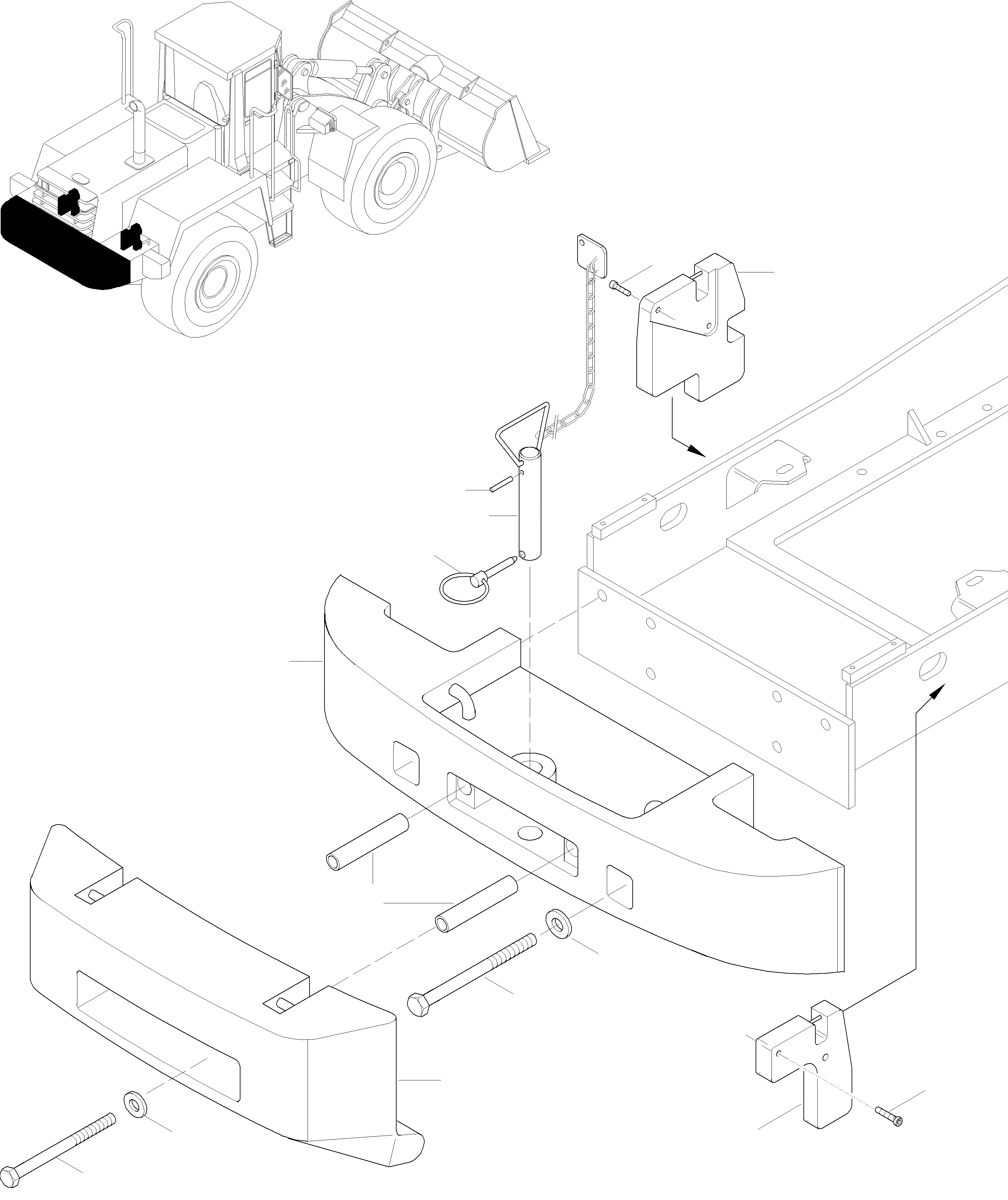 Схема запчастей Komatsu WA380-3 active - ПРОТИВОВЕС ОБОРУД-Е