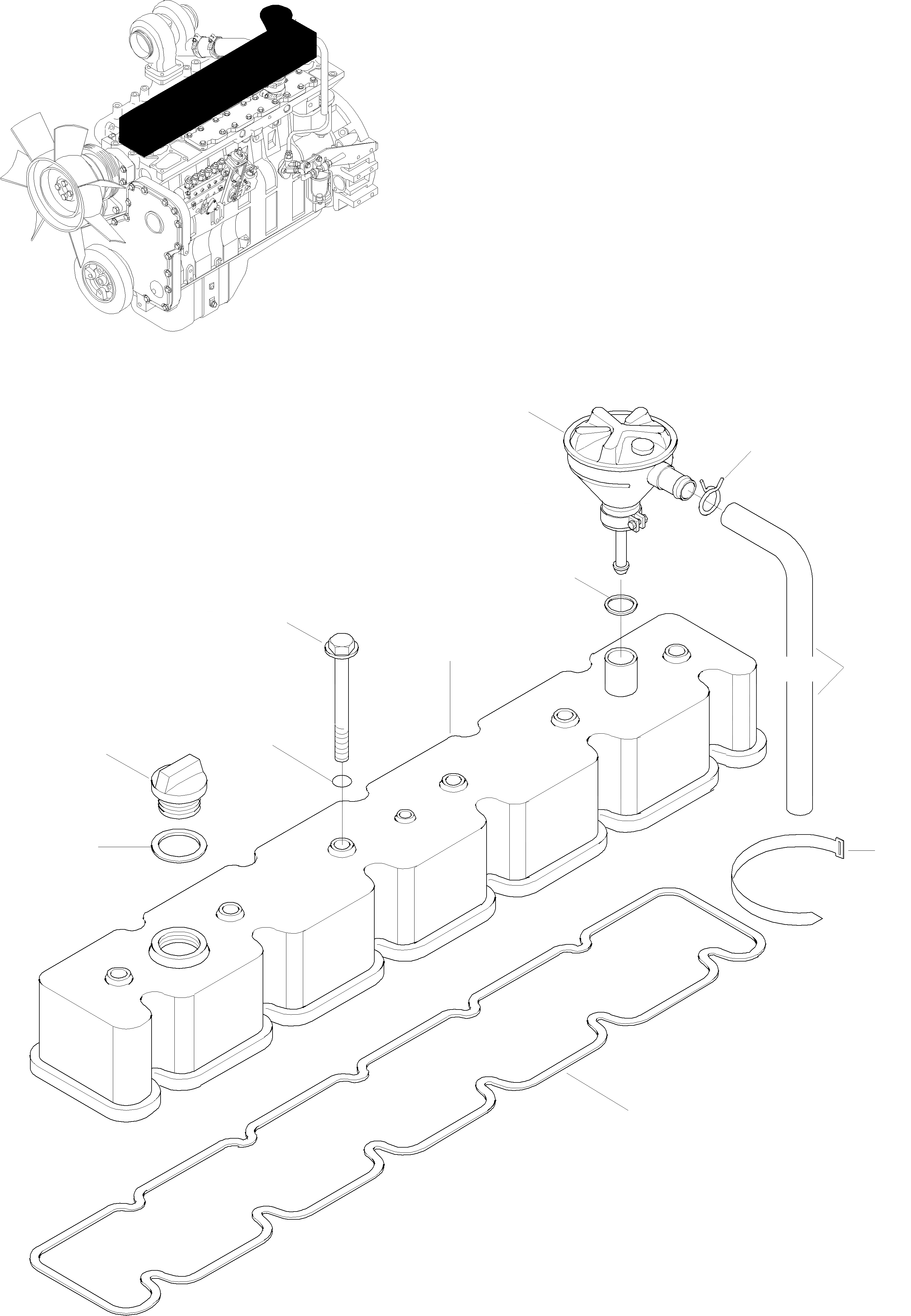 Схема запчастей Komatsu WA380-3 active - ГОЛОВКА ЦИЛИНДРОВ COVER, ATTACHING ЧАСТИ ДВИГАТЕЛЬ, КРЕПЛЕНИЕ ДВИГАТЕЛЯ