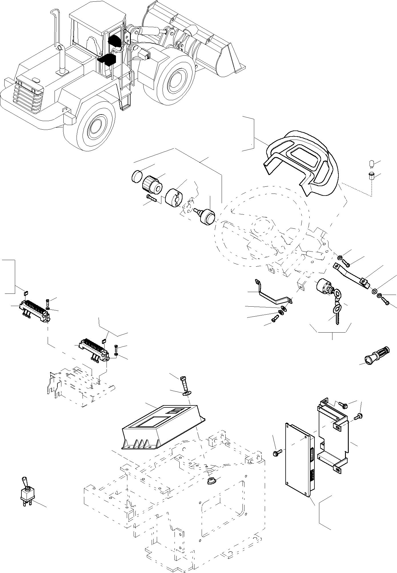 Схема запчастей Komatsu WA380-3 active - INSTRUMENT КОРПУС И ATTACHING ЧАСТИ ЭЛЕКТРИЧ. СИСТЕМА