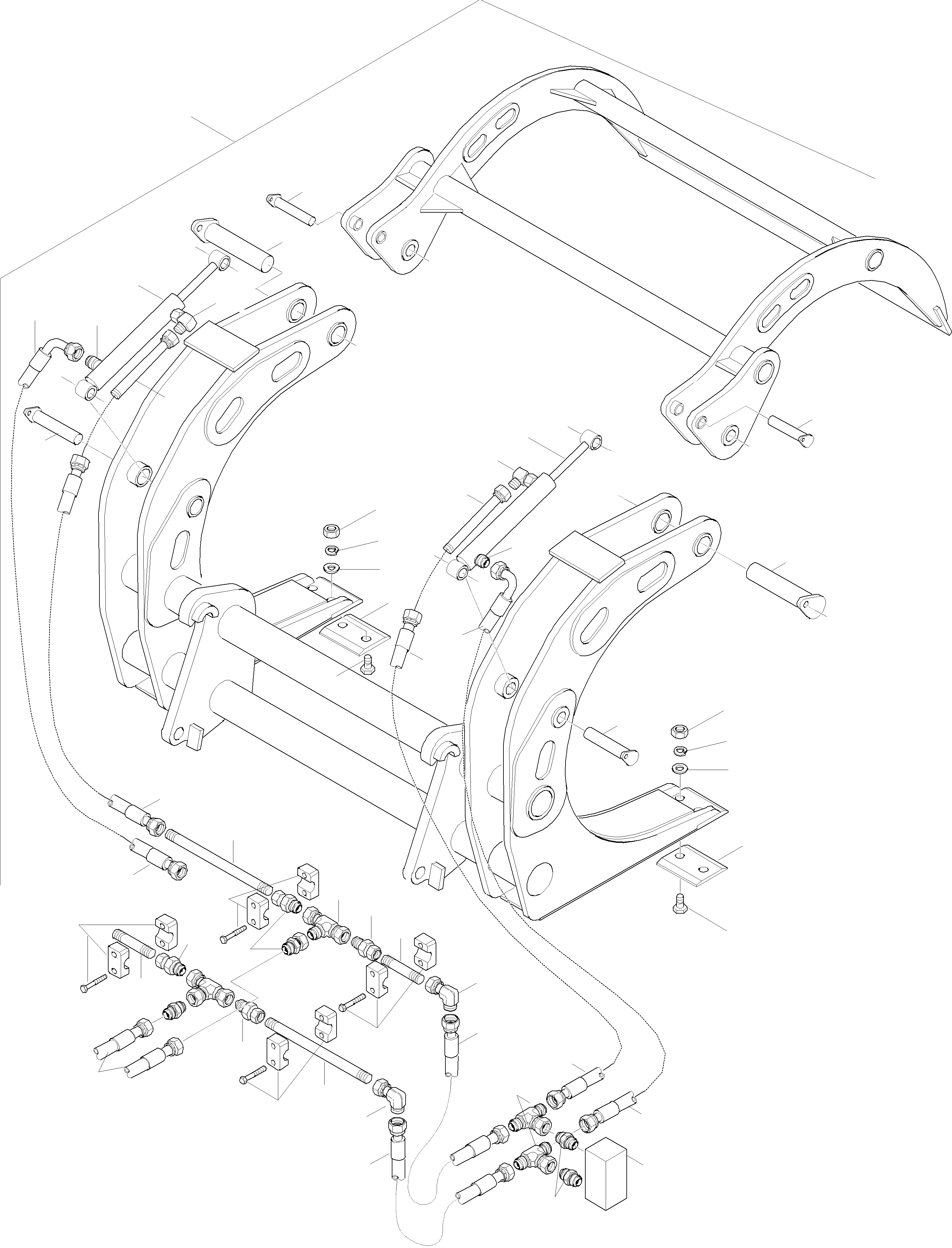 Схема запчастей Komatsu WA380-3 active - УДЛИНН.WOOD GRRAPPLE, СПЕЦ. ОБОРУД-Е ОБОРУД-Е