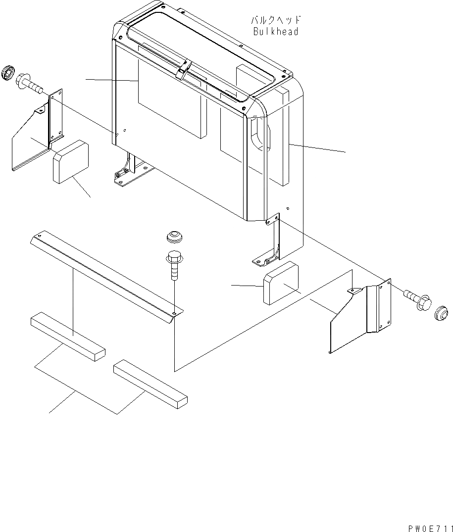 Схема запчастей Komatsu WA380-5 - БЛОКИР. ШАНГА И КРЫШКА(ОТСЕК ДВИГАТЕЛЯ COVER) (ДЛЯ СТРАН ЕС DYNAMIC NOISE) J ОСНОВНАЯ РАМА И ЕЕ ЧАСТИ