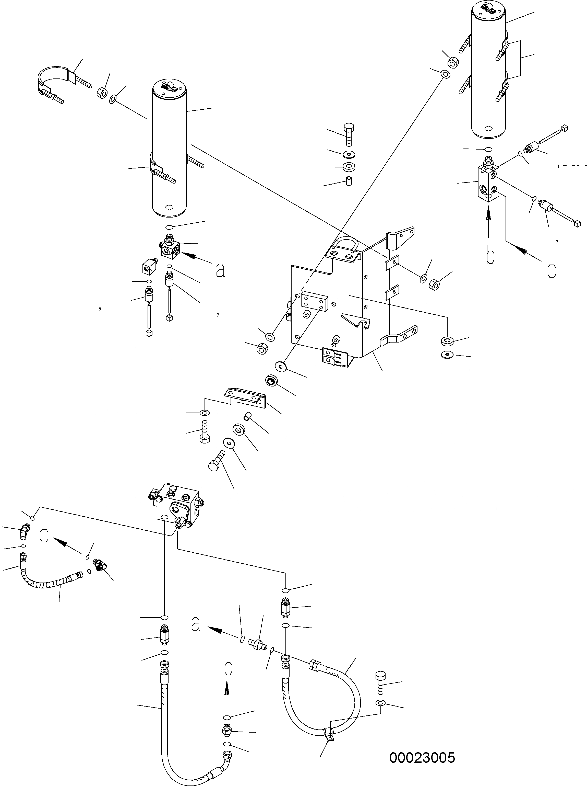 Схема запчастей Komatsu WA380-5 - УПРАВЛ-Е ТОРМОЗОМ (ЗАГРУЗОЧН. КЛАПАН ТРУБЫ) K OPERATORґS ОБСТАНОВКА И СИСТЕМА УПРАВЛЕНИЯ