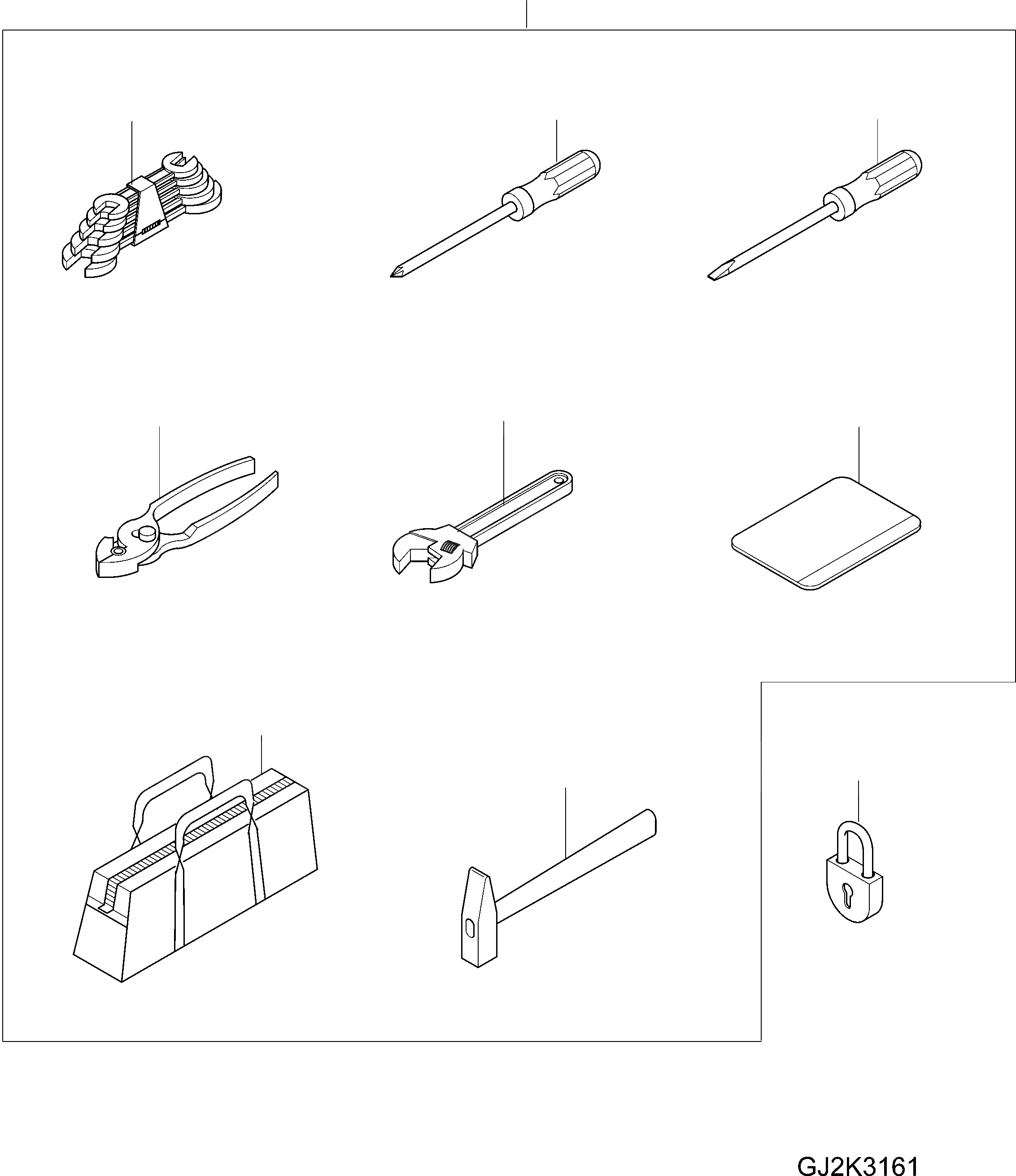 Схема запчастей Komatsu WA380-5 - ИНСТРУМЕНТ V АКСЕССУАРЫ И ИНСТРУМЕНТ
