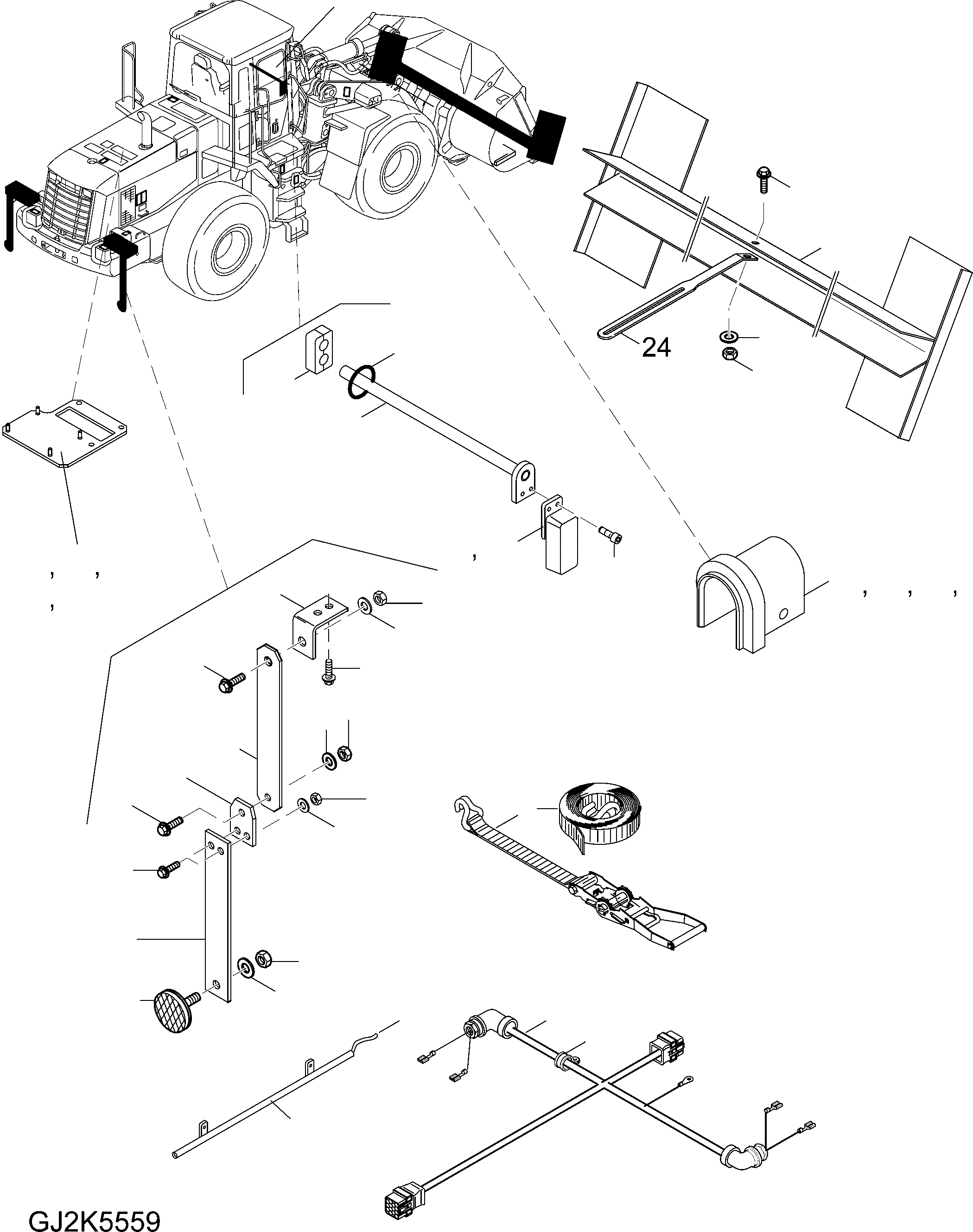 Схема запчастей Komatsu WA380-5 - СПЕЦ. ОБОРУД-Е ITALY (ОПЦ.) V АКСЕССУАРЫ И ИНСТРУМЕНТ