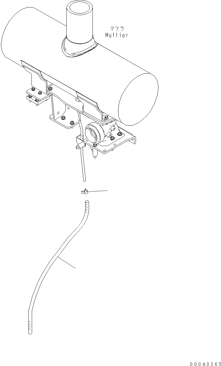 Схема запчастей Komatsu WA380-6 - КОМПОНЕНТЫ ДВИГАТЕЛЯ (ВЫХЛОПНАЯ ТРУБА) B КОМПОНЕНТЫ ДВИГАТЕЛЯ
