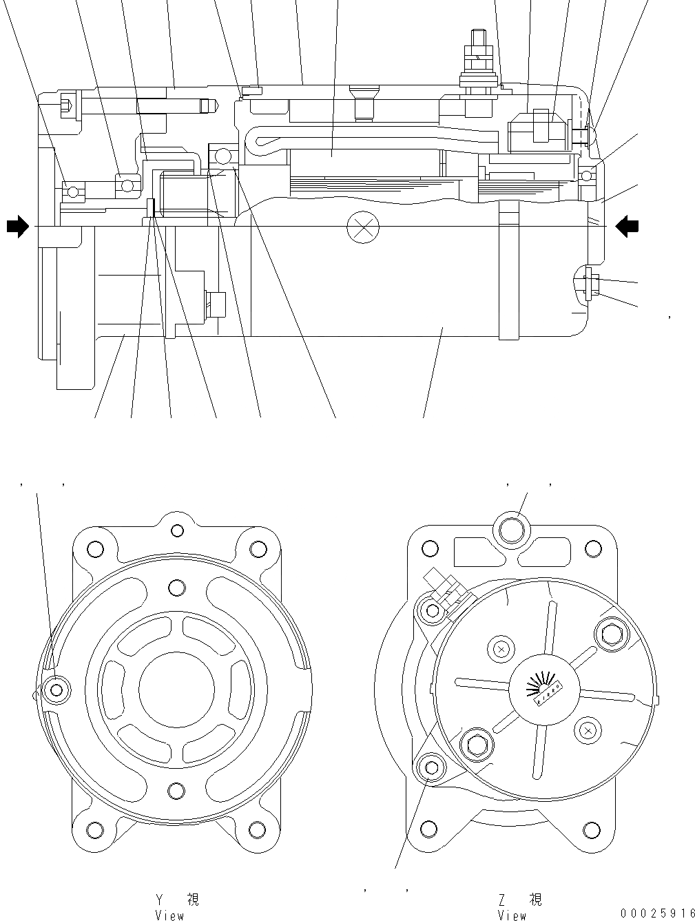 Схема запчастей Komatsu WA380-6 - ГИДРОТРАНСФОРМАТОР И ТРАНСМИССИЯ (МОТОР) F ТРАНСМИССИЯ