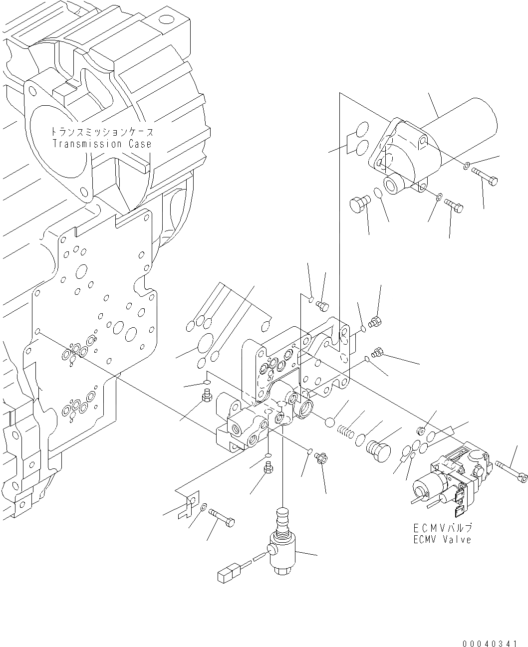 Схема запчастей Komatsu WA380-6 - ТРАНСМИССИЯ (ОСНОВН. КЛАПАН) (/) F ТРАНСМИССИЯ