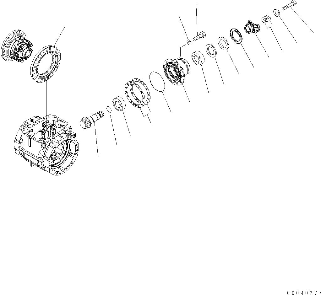 Схема запчастей Komatsu WA380-6 - ПЕРЕДНИЙ МОСТ (ДИФФЕРЕНЦ., /) F ТРАНСМИССИЯ