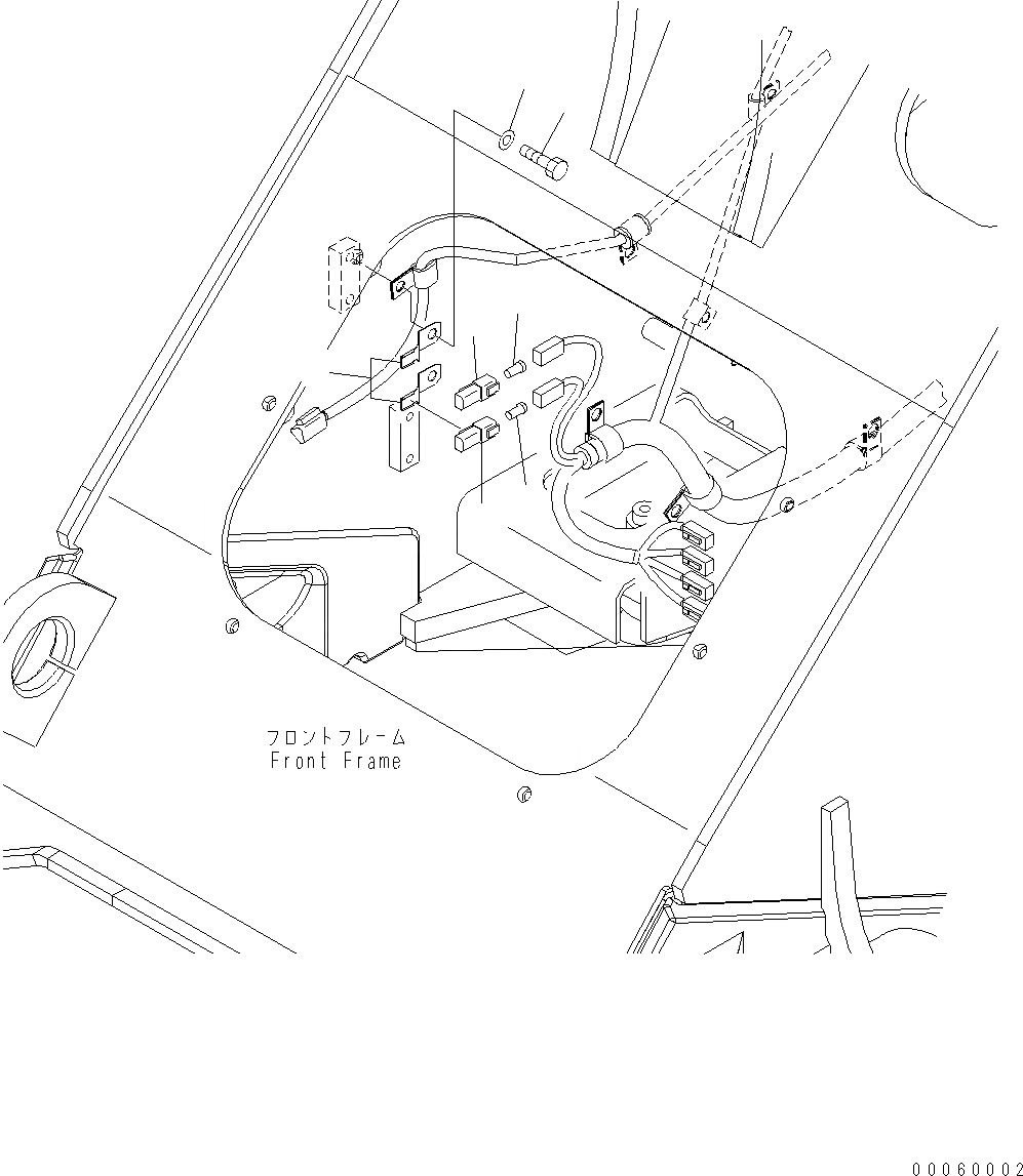Схема запчастей Komatsu WA380-6 - ГИДРОЛИНИЯ ( СЕКЦ. EPC) (СОЕДИН-Е) H ГИДРАВЛИКА