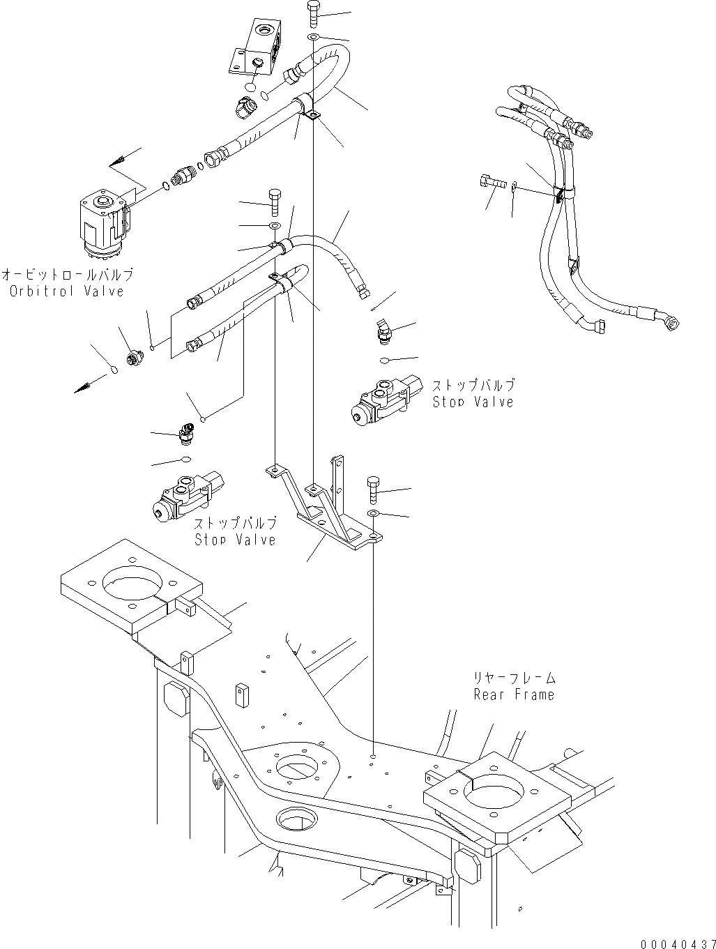 Схема запчастей Komatsu WA380-6 - РУЛЕВ. УПРАВЛЕНИЕ ГИДРОЛИНИЯ (С ДЖОЙСТИК СИСТЕМАУПРАВЛЕНИЯ ПОВОРОТОМ) (ORBIT-ROLL КЛАПАН ТРУБЫ) H ГИДРАВЛИКА