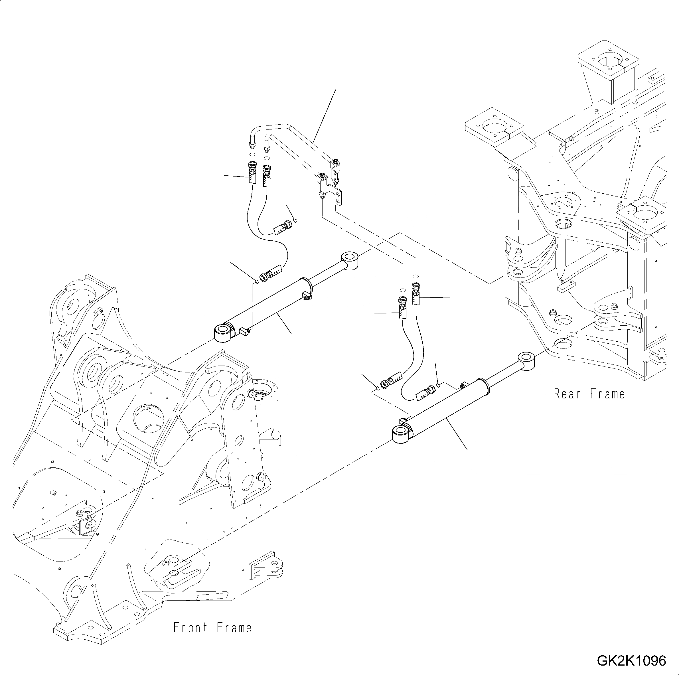 Схема запчастей Komatsu WA380-6 - ЦИЛИНДР РУЛЕВ. УПР-Я (ПАТРУБКИ ЦИЛИНДРА РУЛЕВ. УПРАВЛ-Я) J ОСНОВНАЯ РАМА И ЕЕ ЧАСТИ