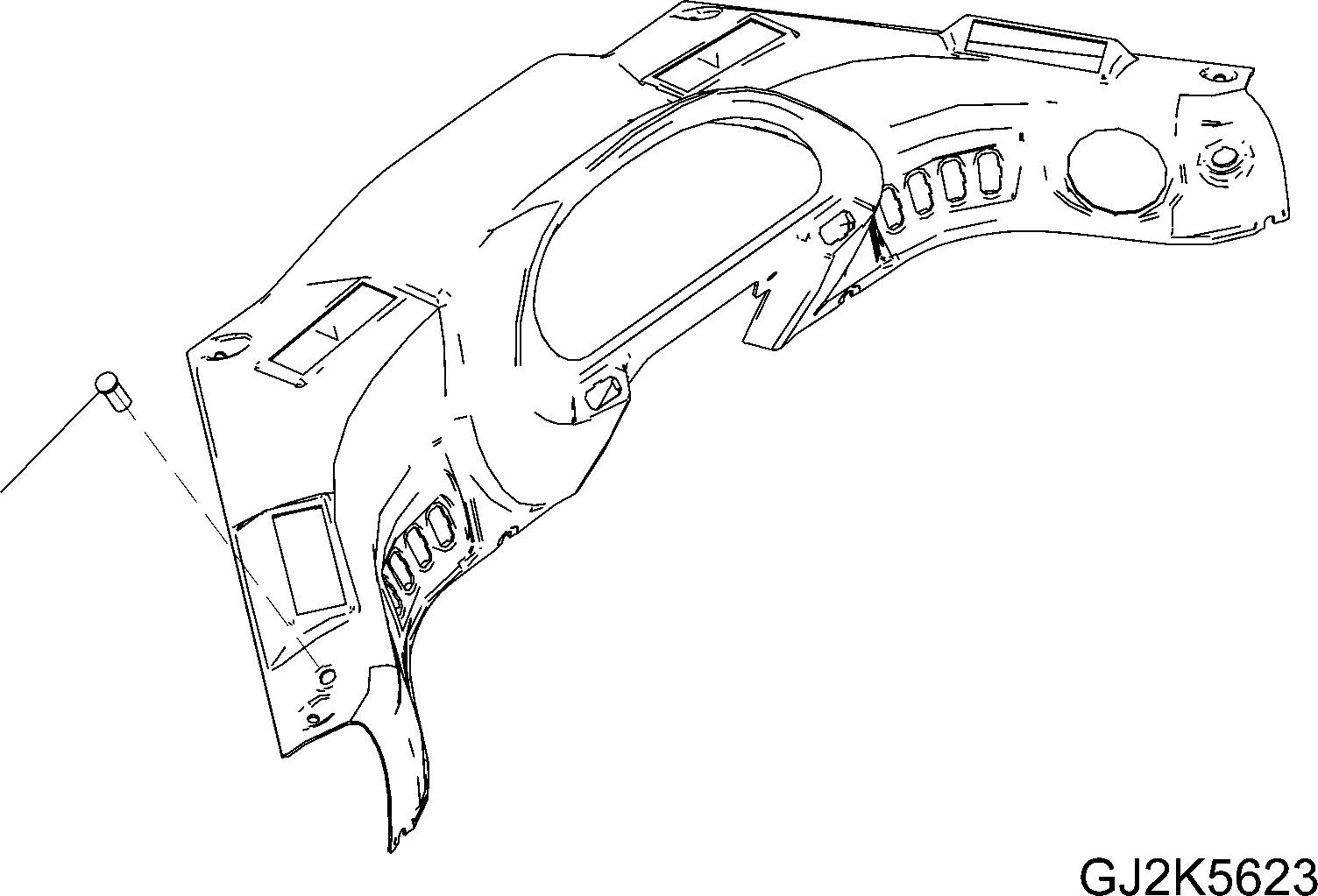 Схема запчастей Komatsu WA380-6 - КАБИНА ROPS (АВТОМАТИЧ. КОНДИЦ. ВОЗДУХА) (ДАТЧИК) K OPERATORґS ОБСТАНОВКА И СИСТЕМА УПРАВЛЕНИЯ