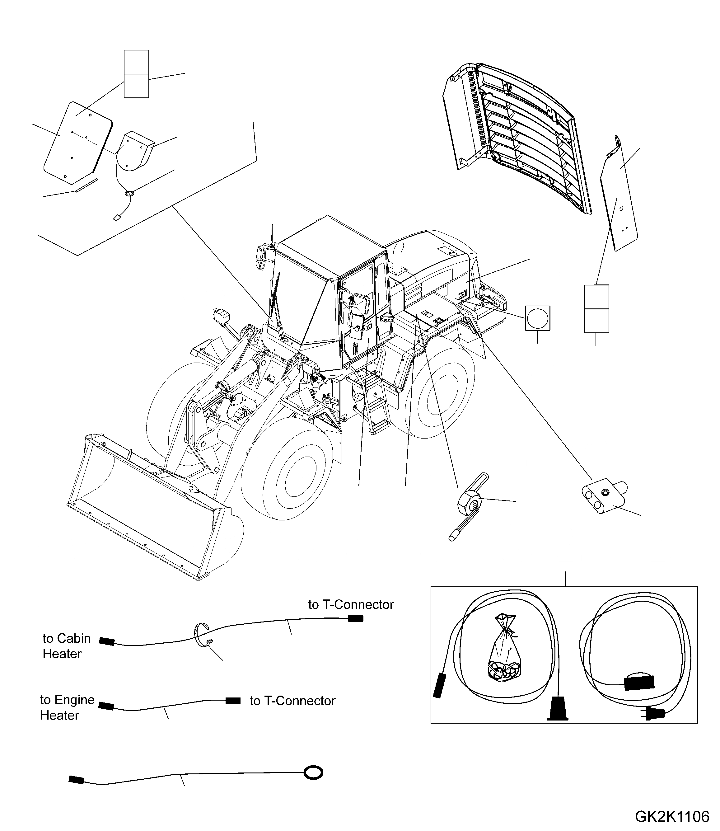 Схема запчастей Komatsu WA380-6 - ХОЛОДН. AREA КОМПЛЕКТ K OPERATORґS ОБСТАНОВКА И СИСТЕМА УПРАВЛЕНИЯ