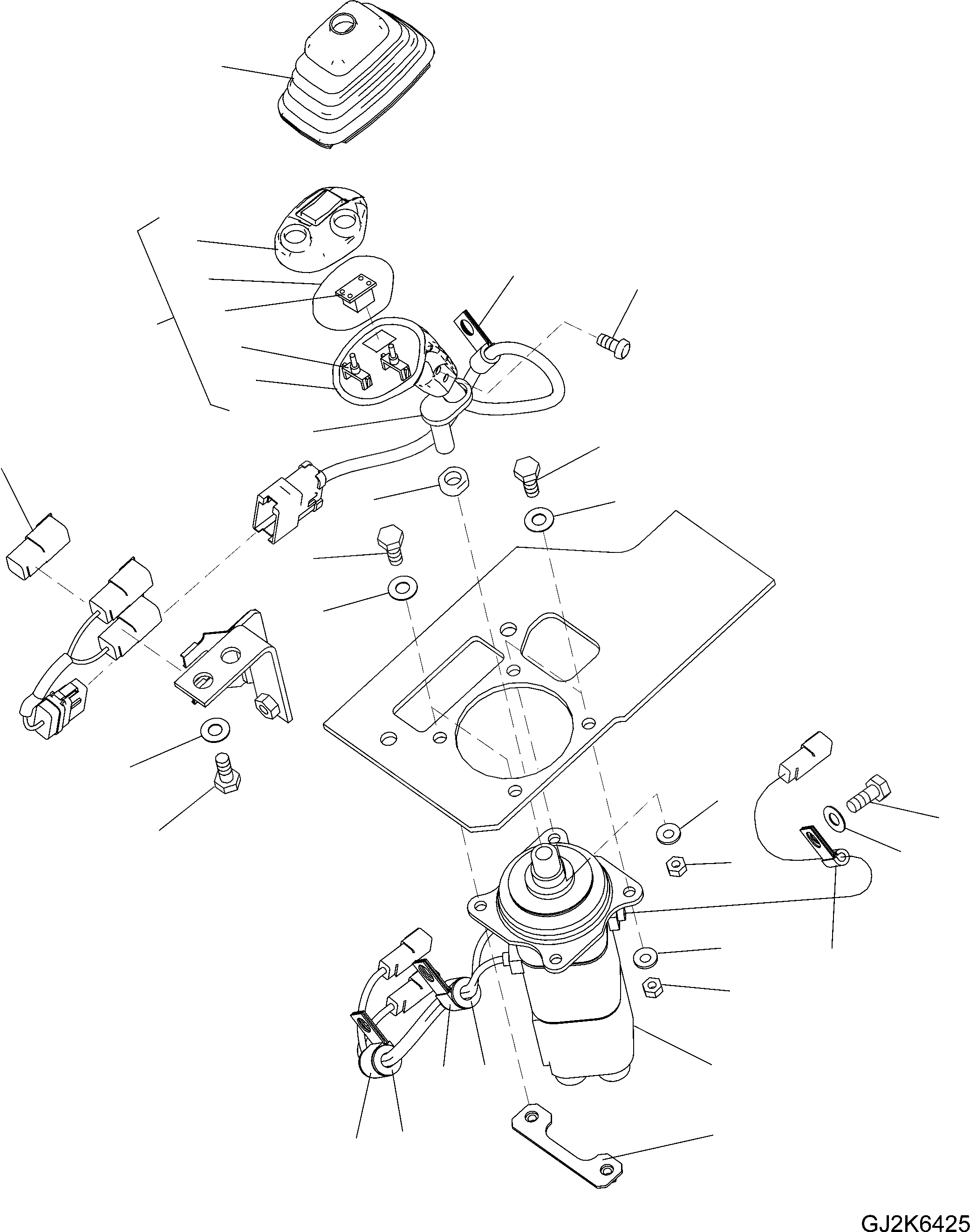 Схема запчастей Komatsu WA380-6 - УПРАВЛЕНИЕ ПОГРУЗКОЙ ( СЕКЦ. PPC) (РЫЧАГ) (/) (ДЛЯ MULTI FUNCTION MONO РЫЧАГ) K OPERATORґS ОБСТАНОВКА И СИСТЕМА УПРАВЛЕНИЯ