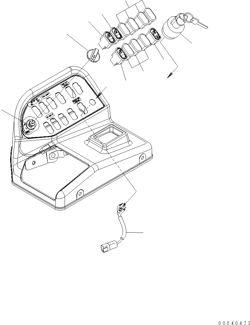 Схема запчастей Komatsu WA380-6 - УПРАВЛЕНИЕ ПОГРУЗКОЙ (PPC) (КОРПУС ПЕРЕКЛЮЧАТЕЛЯ) K OPERATORґS ОБСТАНОВКА И СИСТЕМА УПРАВЛЕНИЯ