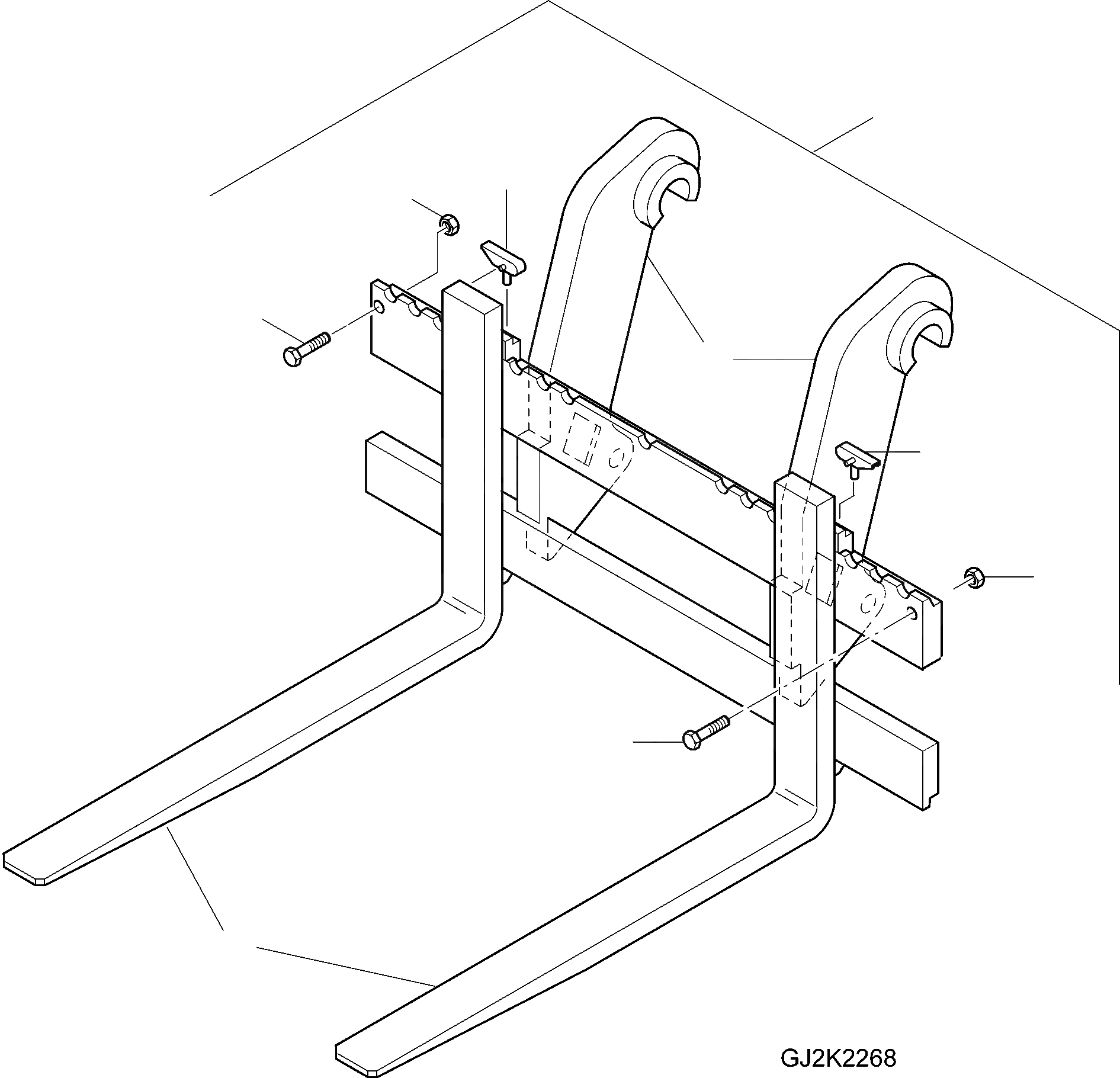 Схема запчастей Komatsu WA380-6 - ВИЛЫ НЕСУЩИЙ ЭЛЕМЕНТ С ВИЛАМИ T РАБОЧЕЕ ОБОРУДОВАНИЕ