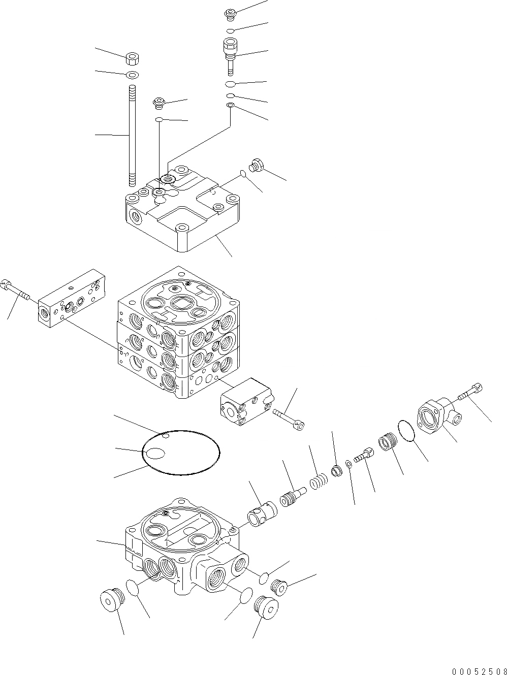 Схема запчастей Komatsu WA380-6 - КОНТРОЛЬНЫЙ КЛАПАН (2-Х СЕЦИОНН.) (ДЛЯ E.P.C. КЛАПАН) (/8) Y ОСНОВН. КОМПОНЕНТЫ И РЕМКОМПЛЕКТЫ