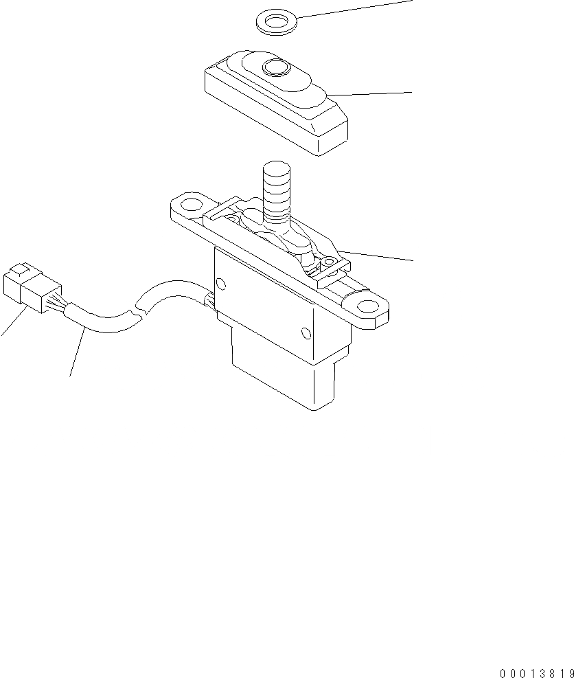 Схема запчастей Komatsu WA380-6 - ЭЛЕКТРИЧ. РЫЧАГ (НАВЕСН. ОБОРУД.) Y ОСНОВН. КОМПОНЕНТЫ И РЕМКОМПЛЕКТЫ