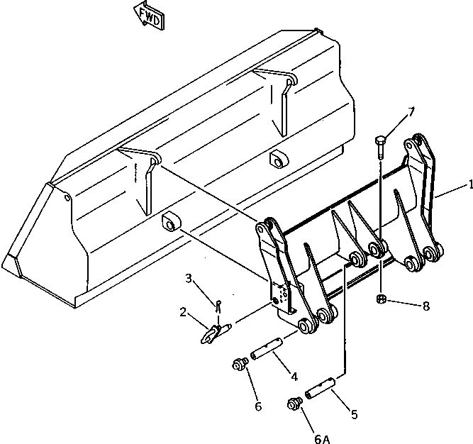 Схема запчастей Komatsu WA40-1 - СОЕДИНИТ. УСТР-ВО СПЕЦ. APPLICATION ЧАСТИ