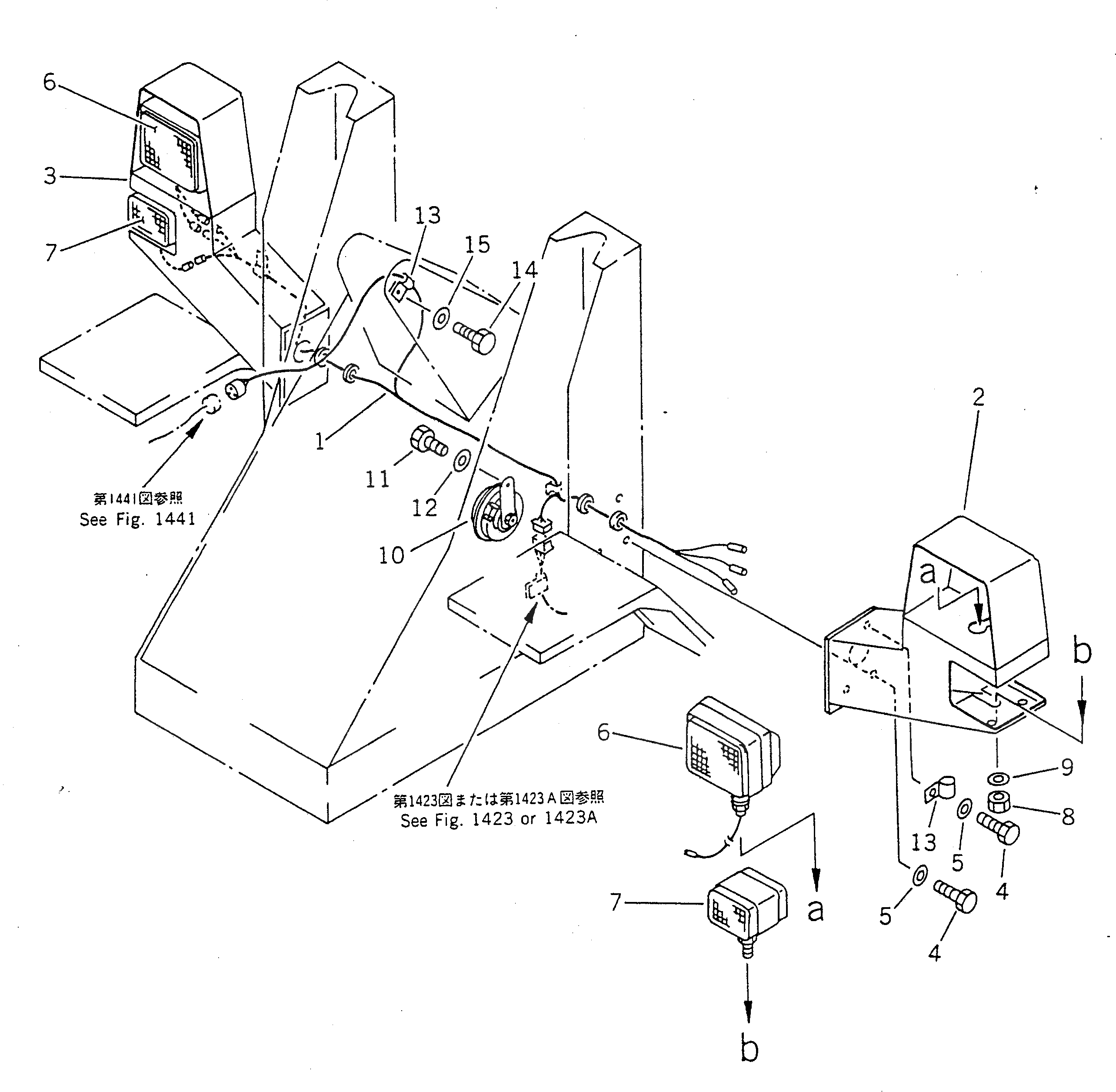 Схема запчастей Komatsu WA40-2 - ЭЛЕКТРИКА (ПЕРЕДН.) КОМПОНЕНТЫ ДВИГАТЕЛЯ И ЭЛЕКТРИКА