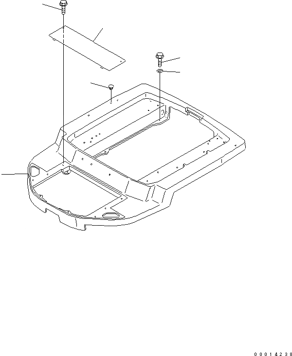 Схема запчастей Komatsu WA40-3-CB - ОСНОВН. КОНСТРУКЦИЯ КАБИНА ОПЕРАТОРА И СИСТЕМА УПРАВЛЕНИЯ