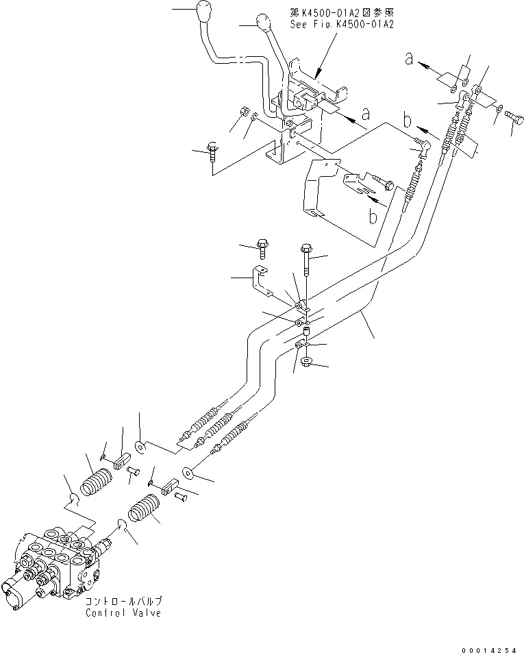 Схема запчастей Komatsu WA40-3-CB - РАБОЧЕЕ ОБОРУДОВАНИЕ УПРАВЛ-Е (СОЕДИНИТЕЛЬН. ЗВЕНО) (ДЛЯ ПЕРЕДН. НАВЕСН. ОБОРУД) КАБИНА ОПЕРАТОРА И СИСТЕМА УПРАВЛЕНИЯ